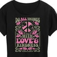 thumbnail image 3 of Instant Message - Do All Things With Love & Kindness - Women's Short Sleeve Graphic T-Shirt, 3 of 6