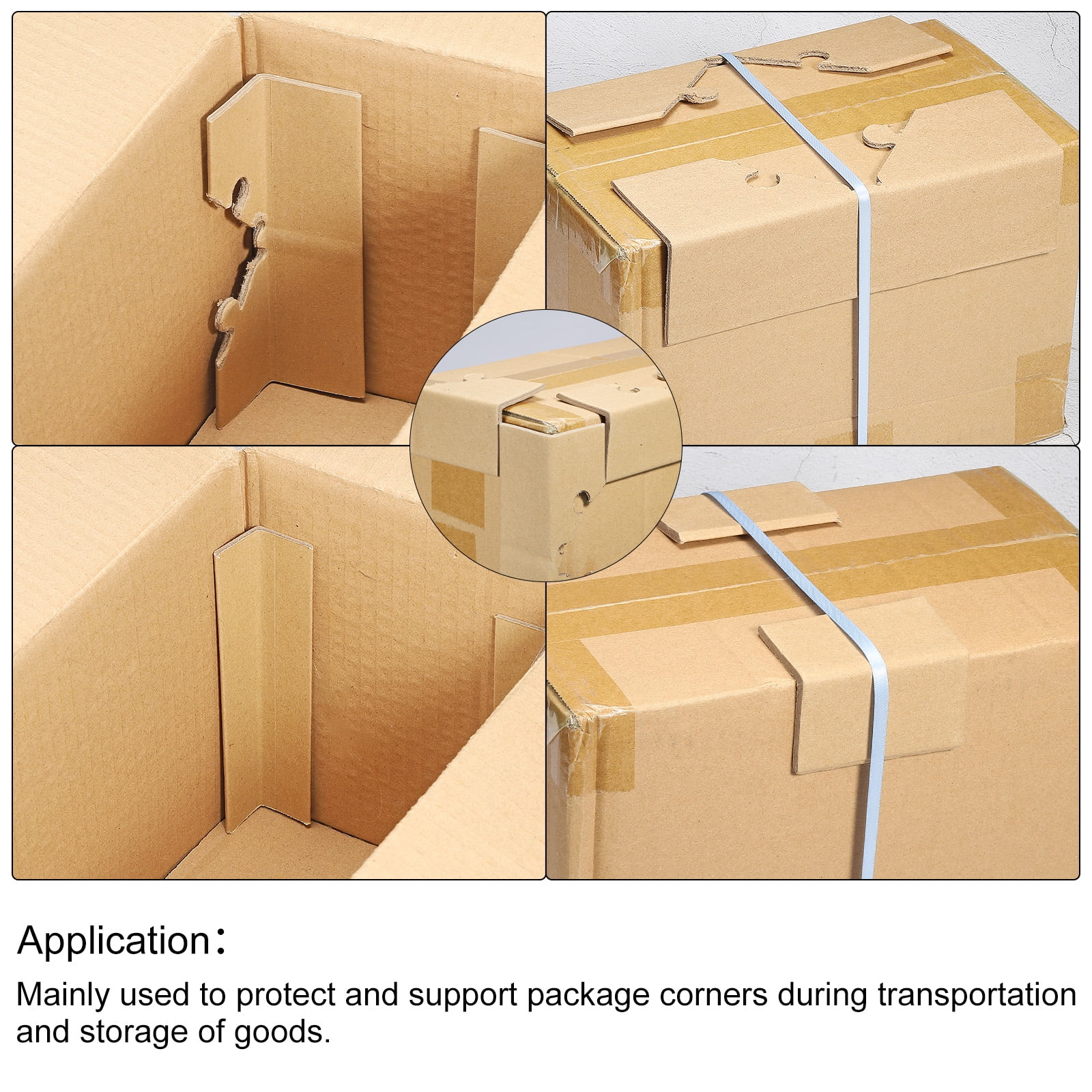 Adjustable Cardboard Corner Protector Package Frame Protectors 450x30mm Thick 3mm 24 Pack
