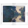 thumbnail image 5 of Art.com Morning on the Seine near Giverny Art Print by Claude Monet, White Frame Wall Art, 40" x 32", 5 of 5
