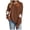 Brown, variant on Dmsael Halloween Shirts for Women Long Sleeve Crewneck Casual Dressy Tops Funny Graphic Halloween Fall Fashion Outfits(Brown,M)