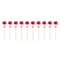 thumbnail image 3 of Wosthever 5 piezas de flores de bricolaje de boda de seda de anémona artificial Rojo 2Conjunto, 3 of 6