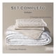thumbnail image 3 of Edredón Ligero Real Textil + 2 Fundas de Almohada, Juego de Colcha Matrimonial, Color Blanco/Beige, 3 of 9