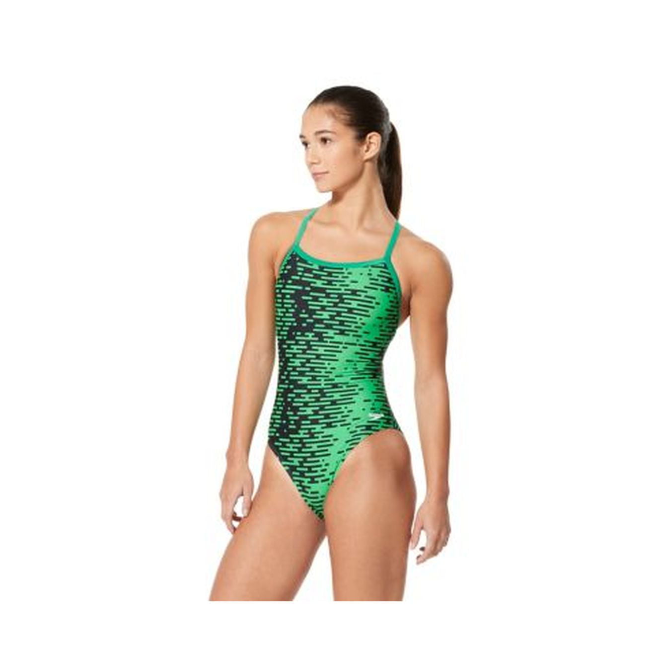 Umeki een experiment doen Bijbel Speedo Swimsuit MODERN MATRIX Flyback Speedo Green Size 6/32 - Walmart.com