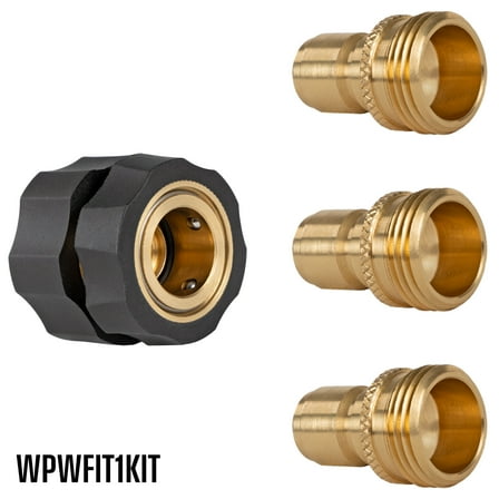 Westinghouse Heavy-Duty, M22-14MM Quick-Connect Pressure Washer Hose Fittings 4-Piece Kit