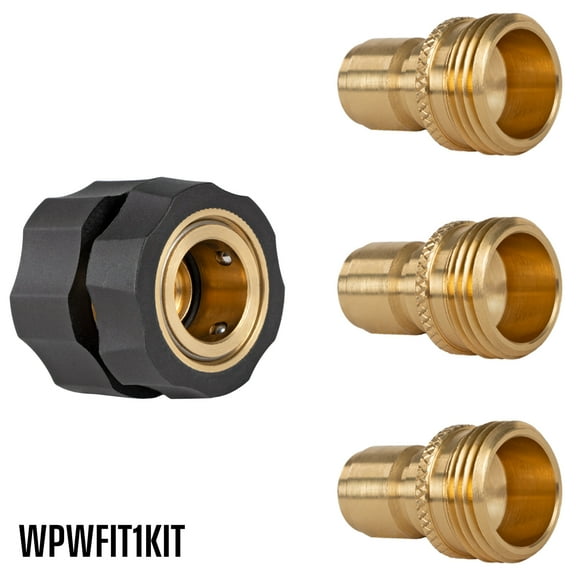 Westinghouse Heavy-Duty, M22-14MM Quick-Connect Pressure Washer Hose Fittings 4-Piece Kit