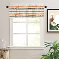 thumbnail image 2 of Abstract Art Valances for Windows Orange Grey Oil Painting Watercolor Modern Art Rod Pocket Curtain Valance Window Treatment Short Curtains for Kitchen Living Room, 58"x16", 2 of 5