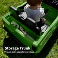 thumbnail image 5 of Hikiddo 4WD 2-Seater Electric Car for Kids, 24V 10Ah Ride on Toys Truck for Big Kids w/ Remote, 4x200W Motor - Army Green, 5 of 10