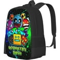 thumbnail image 3 of Geometry Game Dash Backpack,3d Print Laptop Backpack Lightweight Casual Daypack Bookbag Multi-Function Travel Backpack 16.5 In, 3 of 7