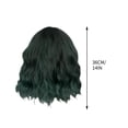 thumbnail image 3 of Qliuoazw Orangeshort Curly Women's Bangs Temperature Silk Hair Whole Wig Headband Wig, 3 of 9