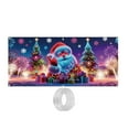 thumbnail image 2 of Uv Activated Christmas Garage Door Cover Banner, Fluorescent Christmas Door Cover, Glows In Dark 2D Flat Holiday Garage （13X6 Ft）, 2 of 9