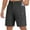 #Dark Gray, variant on DPTALR Men's Solid Casual Loose Outdoor Shorts Breathable Button Zippered Multi-Pocket Shorts,Khaki,Big and Tall Men M