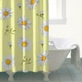 thumbnail image 4 of Waterproof Daisy Shower Curtain 72x72 Inch Boho Style Polyester Unique Shower Curtain for Bathroom Hotel Home Decor with 12 Plastic Hooks, 4 of 5