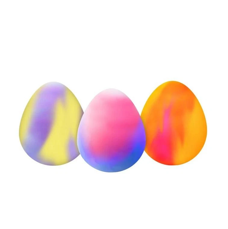 Nee doh Dippin’ Dazzler Eggs Color Changing Stress Balls, 3-Pack Sensory Balls