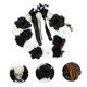 thumbnail image 3 of Guirnalda de calaveras para colgar en la puerta, decoración negra, guirnalda de Halloween, coronas florales para puerta de entrada, corona de rosas con calaveras para Halloween, 3 of 3