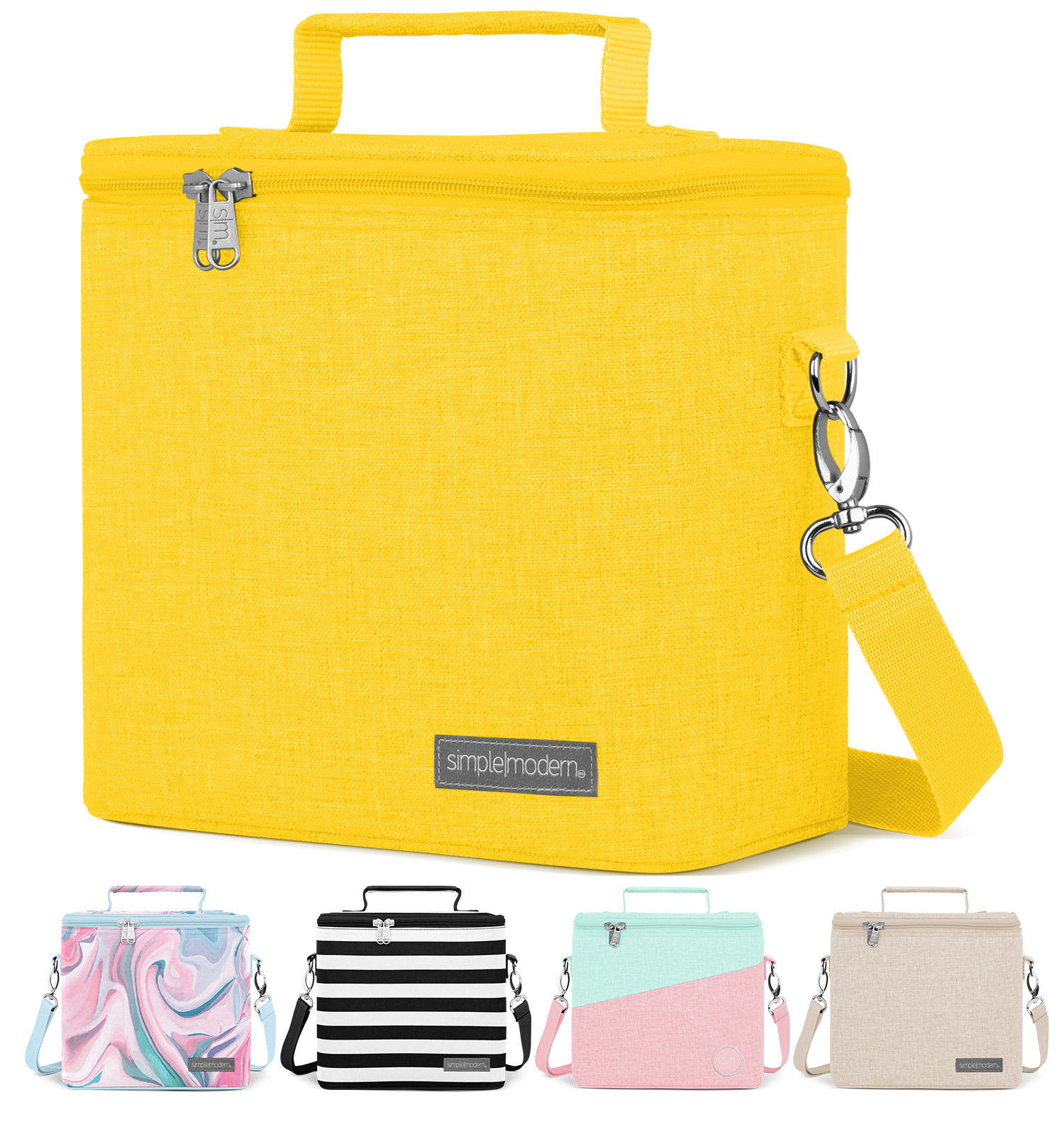 yellow insulated lunch bag
