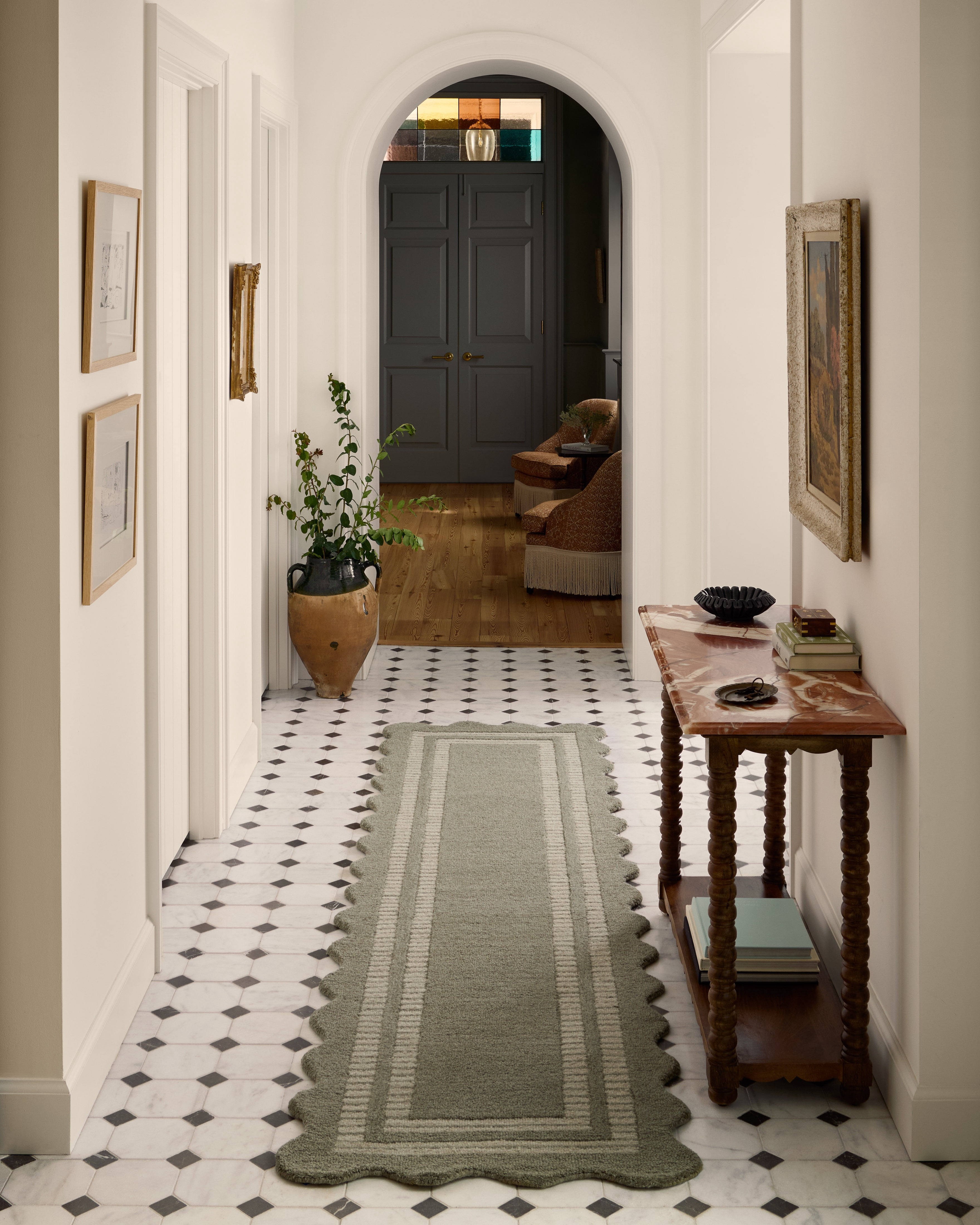 Chris Loves Julia x Loloi Scottie Olive / Pebble 7'-9" x 9'-9" Area Rug