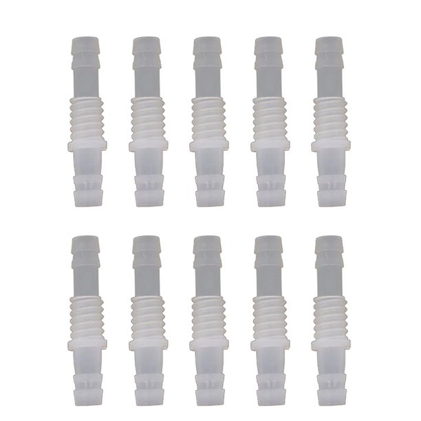 9 10 piezas de accesorios de manguera de púas de plástico, tubo de unión de manguera, adaptador de tanque de acuario