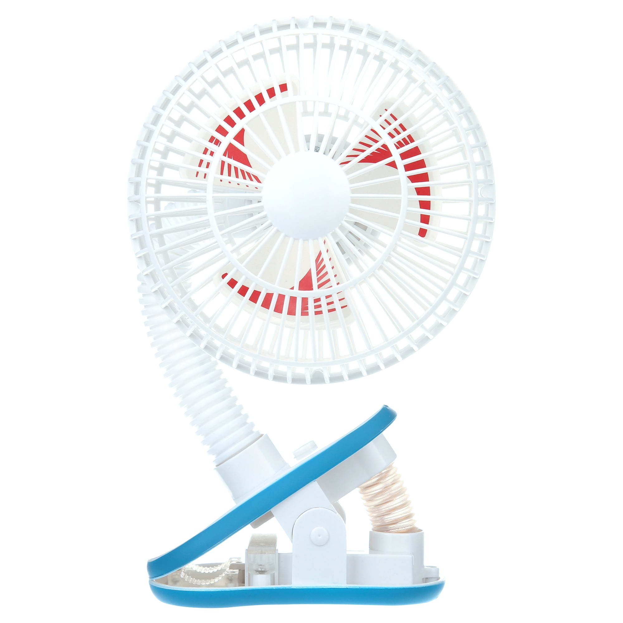 Diono Clip-On Baby Safe Universal Stroller Fan with Flexible Neck for Perfect Angle, White