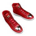 thumbnail image 1 of Zapatillas casuales para hombre de cuero PU resistente al desgaste para viajes al aire libre (40) Rojo Ndcxsfigh Tenis De Mujer Tenis De Hombre, 1 of 9