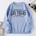 thumbnail image 2 of Vedolay Zip Hoodies for Women Women's 2023 Oversized Sweatshirt Crew Neck Long Sleeve Casual Pullover Fall Clothes,Light Blue L, 2 of 3