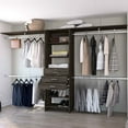 thumbnail image 2 of Closet System Dark Walnut - 3 Drawers And Top Shelves For Convenient Storage 3 4-shelf Enhance Your Space, 2 of 2