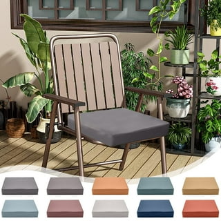 Coussins De Siège Patio En U – 2 Pièces Rembourrées Pour Chaises De Jardin, Balcon Ou Terrasse | Confort Durable & Style Décontracté