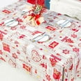 thumbnail image 3 of Mantel rectangular navideño, cubierta de mesa impresa, oblonga, impermeable, para decoración de comedor y cocina, 3 of 5