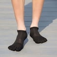 thumbnail image 3 of Calcetines deportivos casuales de primavera y verano para hombre, calcetines de malla transpirables con puntera, calcetines cortos de algodón cómodos con puntera para hombre, 3 of 6