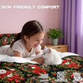 thumbnail image 4 of Qpednta Snowman Wreath Comforter Set, Soft Microfiber Duvet Cover Set, Soft Comforter Cover, Including a Quilt Cover and Pillowcases, Bedroom Decor for Guest Room Dormitory, 4 of 7