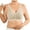 Beige, variant on Wireless Bras For Women Front Closure Comfortable Breathable Seamless Support Bra Wireless Plus Size Cotton Soft Sleep Bra For Older Women Everyday Wear