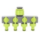 thumbnail image 2 of Desviador De Grifo De 4 Vías, 1 En 4 Salidas, Conector De Colector De Manguera De Jardín ABS Eficiente Para Riego De Jardines Y Parques, 2 of 7