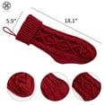 thumbnail image 6 of Luxtrada Christmas Stockings 18.1" Large Size Xmas Stockings Decorations,Knit Christmas Stockings,Large Christmas Stocking Knit Sock Santa Candy Gift Bags Xmas Tree Hanging Decor, 6 of 10