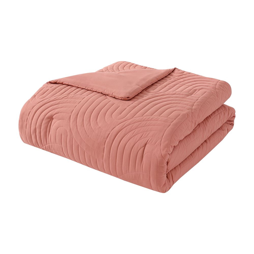 Mainstays Coral 10 Piece Bed in a Bag Comforter Set with Sheets, Queen - Adult Bedding for Women and Men