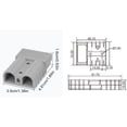 thumbnail image 2 of tredstone Industrial Socket Connector Quick Installation Male Female Docking Socket Suitable For All Kinds Gray 10PCS, 2 of 6