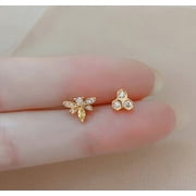 A.M.JEWELRY STUDIO Gold Bee Honeycomb Earrings, Bumblebee studs, Studs, Sterling Silver, Gifts, Cutest, Holidays