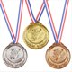 thumbnail image 1 of Baloncesto 3 Medallas, , Plata, Bronce, Medalla de Ganadores con Cinta 1º 2º 3º Medalla de Metal Infantil, Estilo Ganadores, 1 of 8