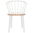 thumbnail image 3 of SAFAVIEH Blanchard Mid-Century Curved Spindle Side Chair, Natural/White, Set of 2, 3 of 5