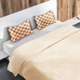 thumbnail image 5 of Yayeee Pillowcase Queen Size Set of 2 Satin Wrinkle Resistant Envelope Pillow Case, Rusty Orange Plaid, 5 of 8