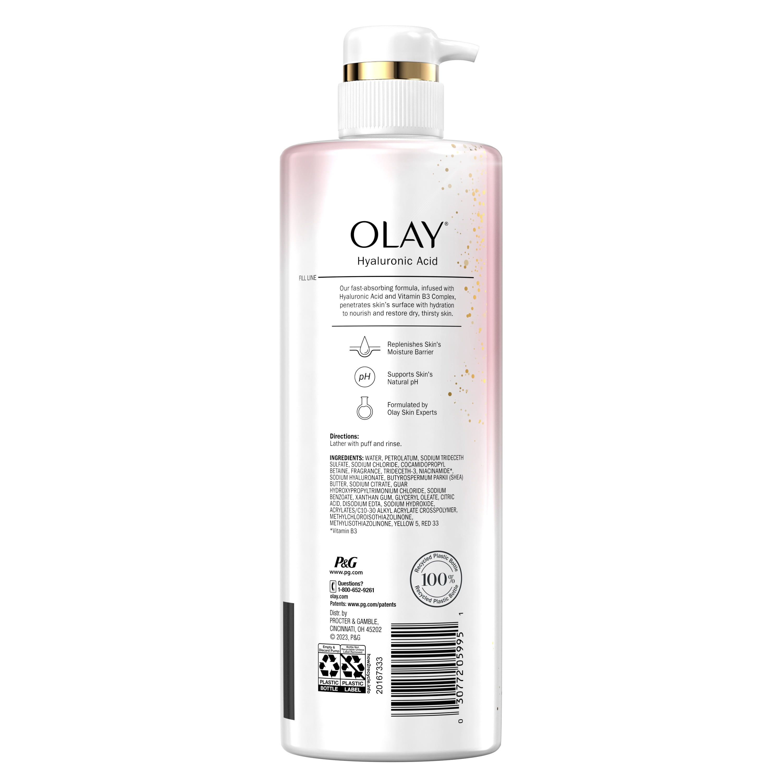 Olay Cleansing & Nourishing Body Wash With Vitamin B3 And Hyaluronic Acid :  Target