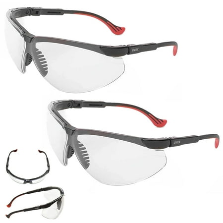 2 Pair Safety Glasses Clear Anti Fog Lens Work Eyewear Eye Protection ANSI