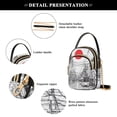 thumbnail image 4 of FORMRS Crossbody Bag for Women Quilted Travel Shoulder Cell Phone Purse with Chain Strap Handbag, White Streets, 4 of 7