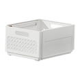 thumbnail image 1 of Organizador de cajones, contenedor de almacenamiento ajustable, divisor, contenedor de almacenamiento expandible para blanco, 1 of 9