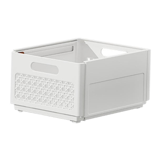 Organizador de cajones, contenedor de almacenamiento plegable, separador, contenedor de almacenamiento ajustable para blanco