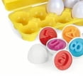 thumbnail image 2 of Juego de huevos a juego de 12 Uds., formas educativas de aprendizaje temprano, clasificación de huevos de reconocimiento de Color, juego de juguetes, 2 of 8