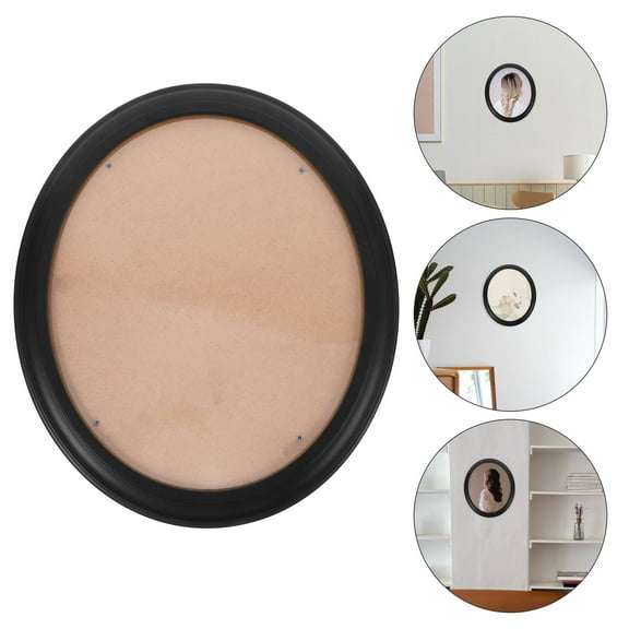 KONTONTY MLINS Wood Photo Frame Picture Frame Decor 1 Set Poster Display Frames Oval Wall mounted Photo Holder