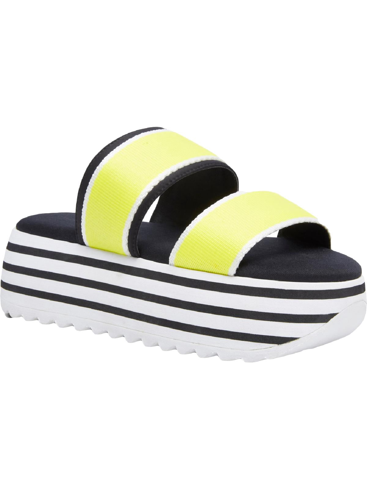 Madden Girl Womens AllTha Strappy Memory Foam Flatform Sandals - Walmart.com