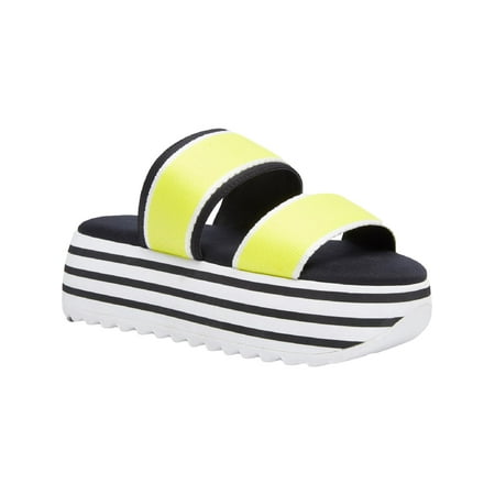 

Madden Girl Womens AllTha Strappy Memory Foam Flatform Sandals