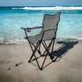 thumbnail image 4 of Silla de Playa Plegable Reclinable CJR con Funda para Exterior Gris, 4 of 9