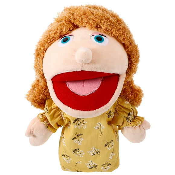 BRIGHTFUFU Marionetas de mano para niños Marioneta de mano de felpa suave Narración de historias Marioneta de mano linda
