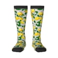 thumbnail image 2 of Lsque Lemon Seamless Pattern Oil Painting Effect Printed Crew Socks Men's Women's LightWeight Thin Casual Calf Socks ,Knee High Socks,Cotton Socks, 2 of 9